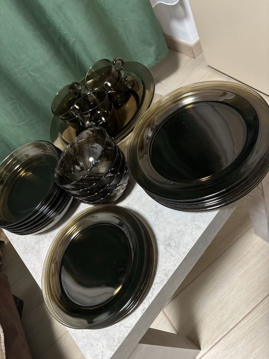 Set de masa sticla termorezistenta