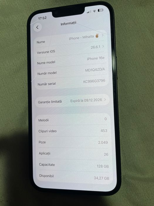 Iphone 16 e Vand sau Schimb!