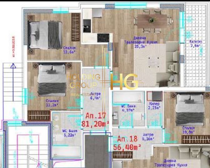 3-стаен в Варна-Виница площ 96 цена 143520