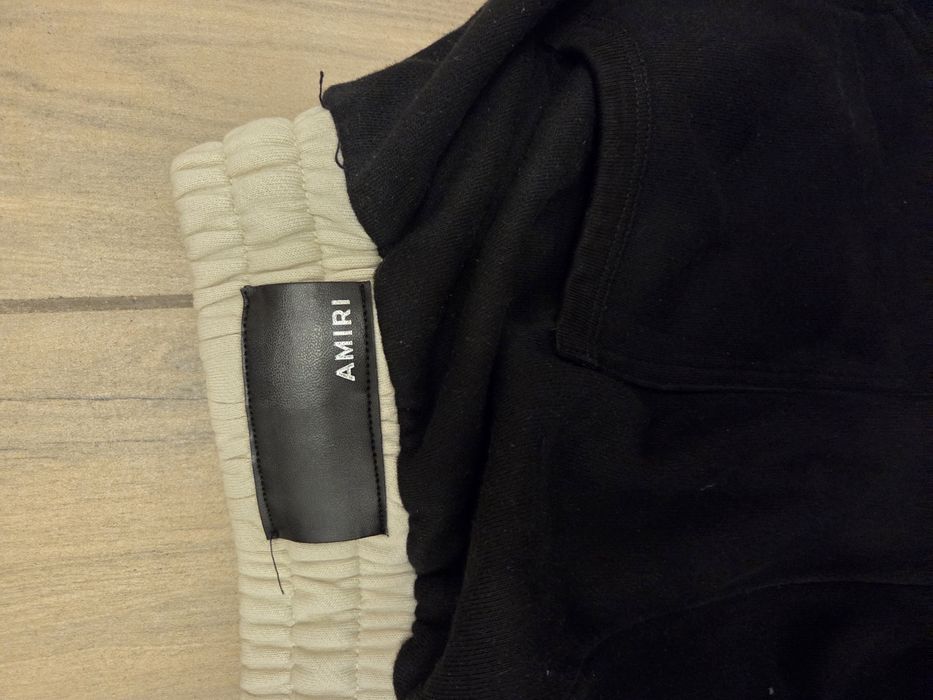 Pantaloni amiri negri cu fermoar