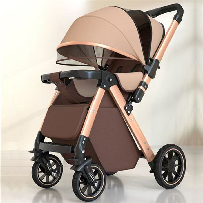 Коляска прогулочная 2-в-1 с амортизацией и поворотным блоком