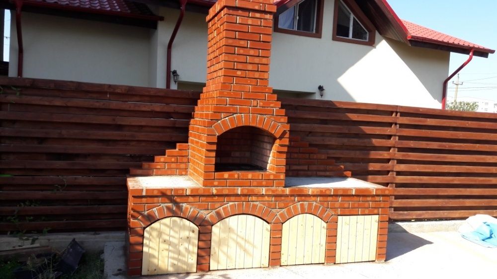 Grătar cu masa de lucru