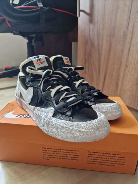 Nike blazer sacai low black and white