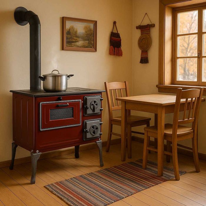 Soba Lemne Spor Plita Cuptor Ler Masina Gatit Bucatarie 6.7 kw STANGA