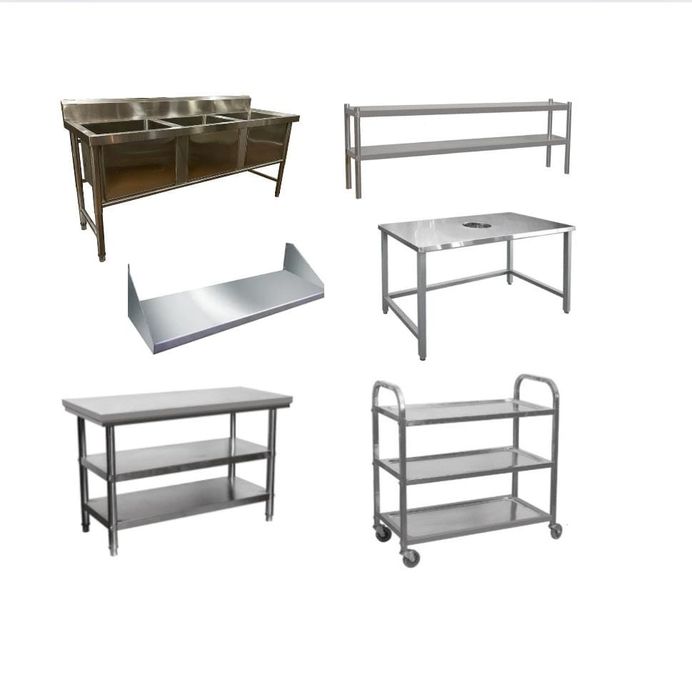 Стол Разделочный Производственный Металлический Из Нержавеющей Стали