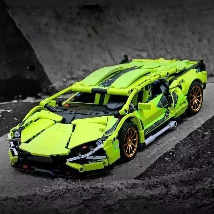 Конструктор Спортен автомобил Lamborghini 1280 части, Съвместим с Lego