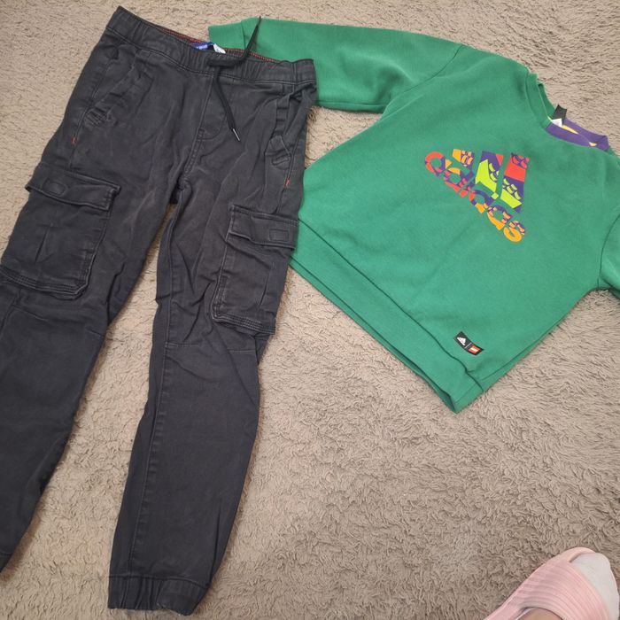 Adidas lego 6-7 блуза и okaidi дънки 7. Блузи minecraft h&m