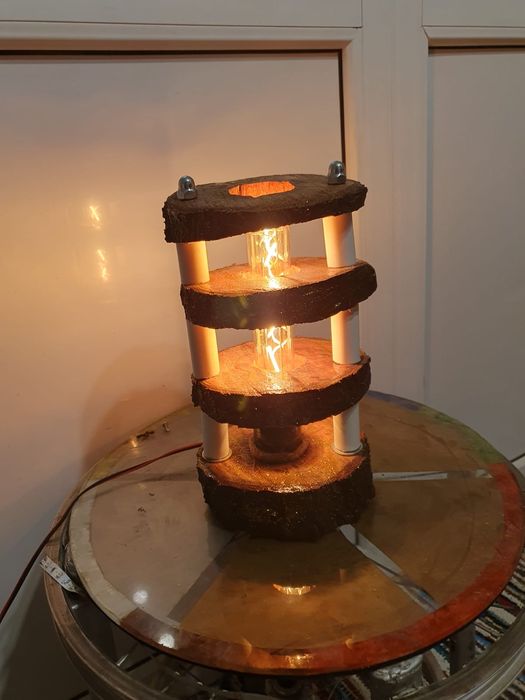 Veioza rustică handmade