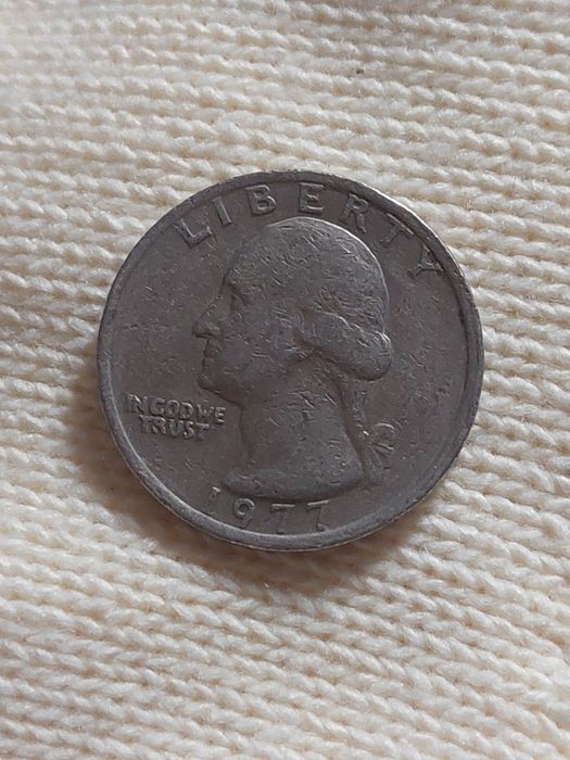 Монета сша 25 цент