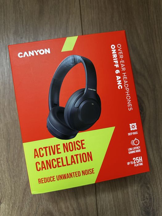 Безжични Bluetooth слушалки Canyon OnRiff 6, ANC, Черни