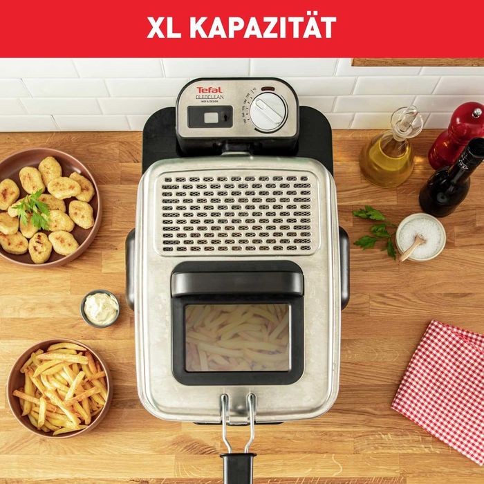 Фритюрник Tefal Oleoclean Pro Inox & Design FR8040, 3.5л. 2300W