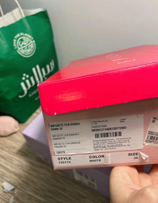 Sandale albe cu toc Epica