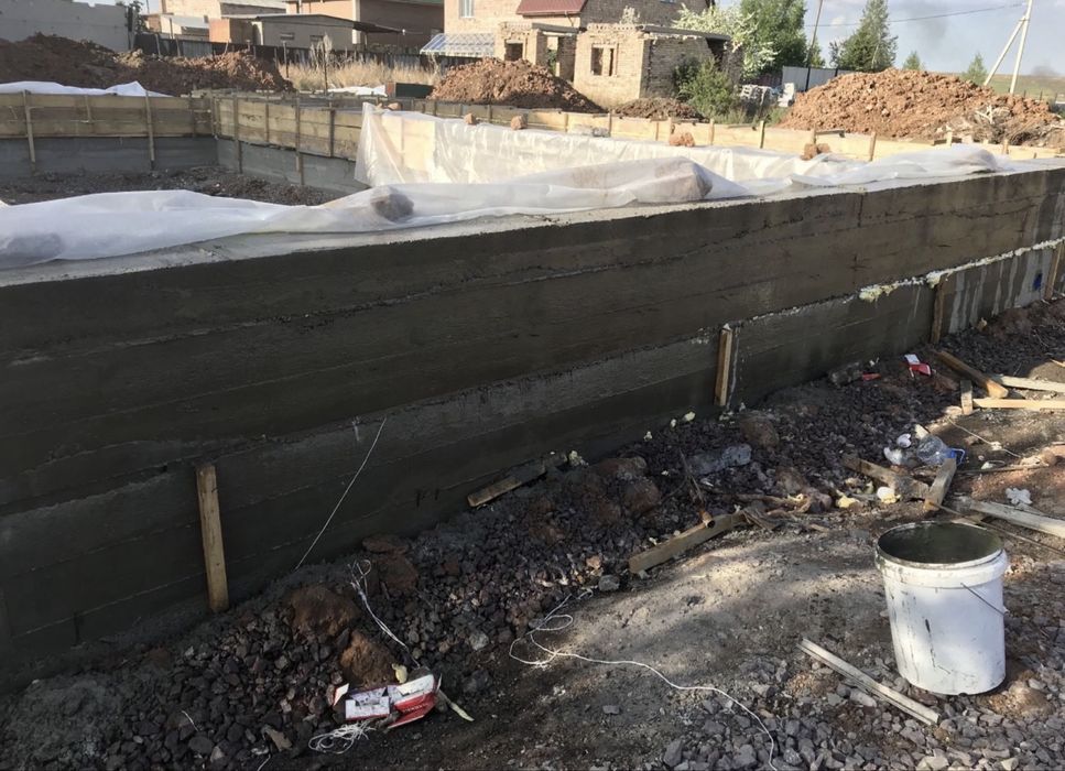 Фундамент монолит стяжка теплый пол