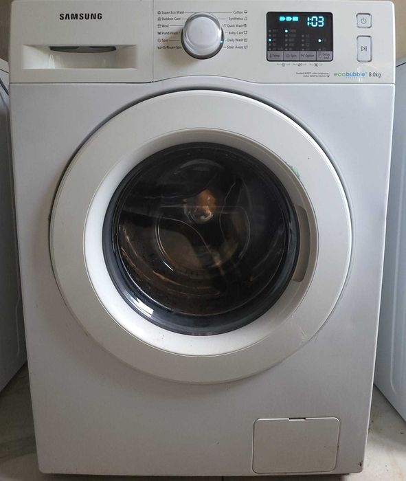 Masina de spalat rufe Samsung WF8EF5E0W4W/LE, Eco Bubble, 1400 RPM, 8 kg, Clasa A  + + +, 60 cm, Alb