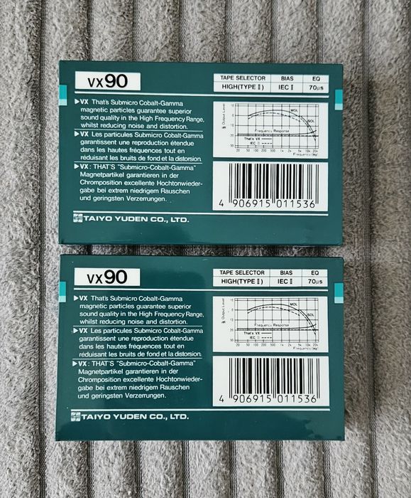 2 Casete Audio That's VX90