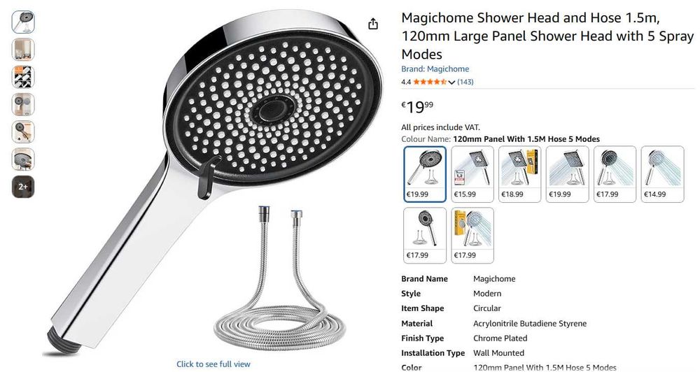 Para de Dus Magichome (4 Modele),  NOU