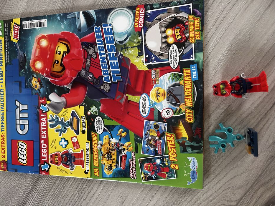 Reviste Lego Friends, City si Ninjago cu figurine