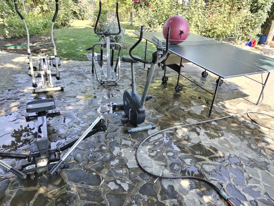 Aparatura fitness+masă ping pong