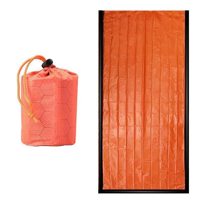 Sac dormit IdeallStore®, Sleep Tight, polietilena, 210x90, portocaliu