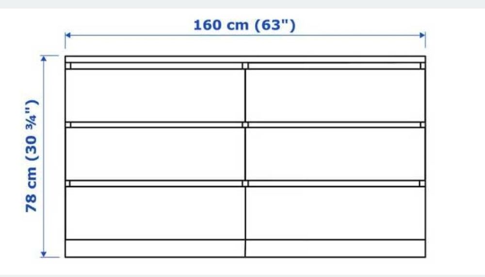 Comoda malm Ikea 160x78