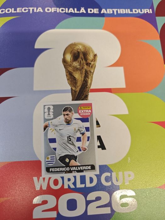 Federico Valverde Silver Extra Sticker Panini World Cup 2026
