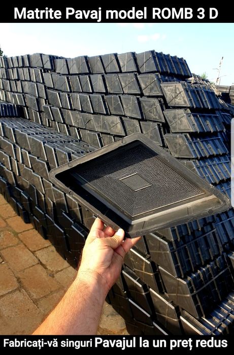 OFERTA SEZONI matrite pavaj romb 3 d travertin beton tipare pavele meserias montaj constructi alei gradina scule unelte bijuteri piese beton alei casa