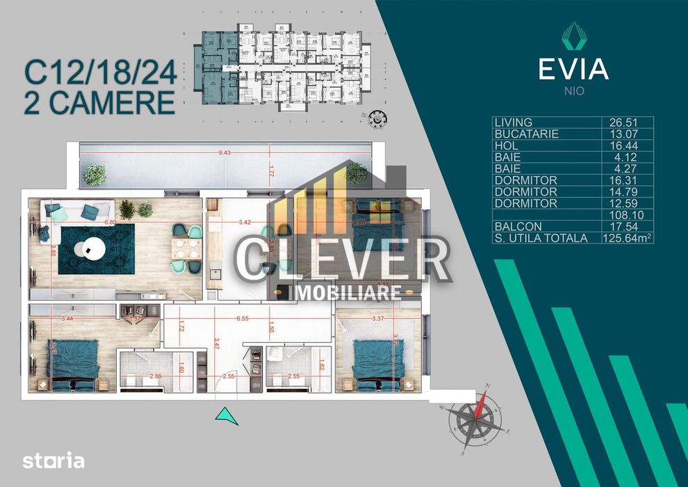 Evia Finalizat Pallady Apartament 4 Camere Premium Metrou N. Teclu — fotografia 1