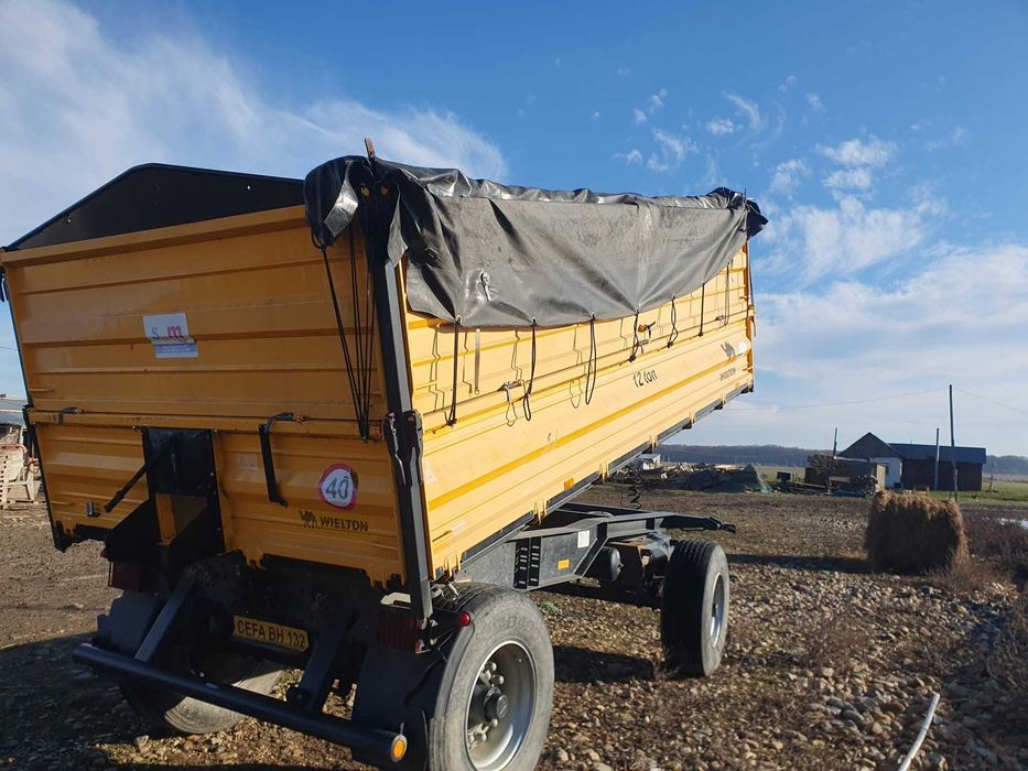 Remorca agricola basculabila, pe 3 parti , 12 tone, WIELTON PRS-2 W12