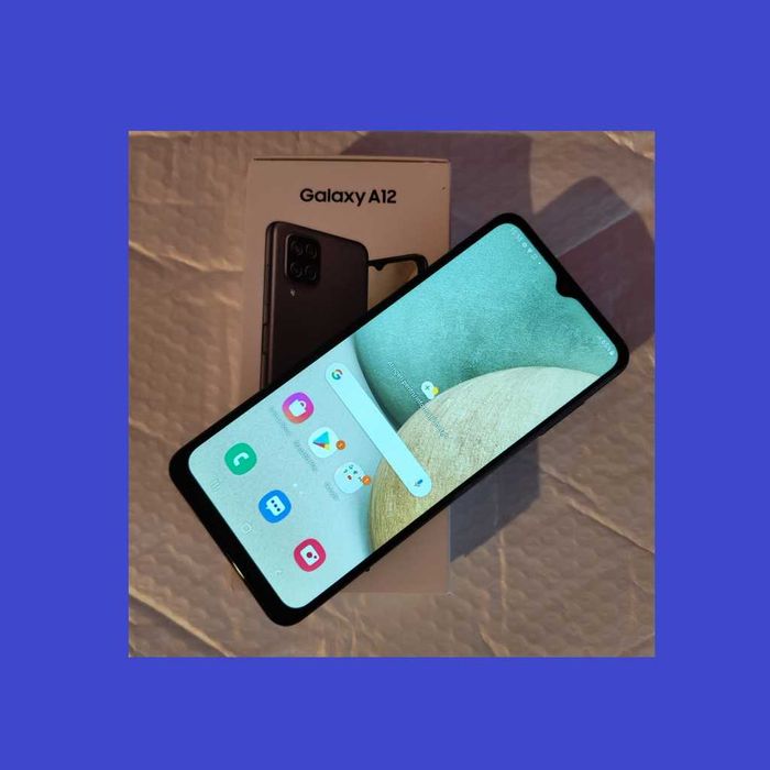 Telefon Samsung A12 - 4GB/64GB ca NOU - la cutie - folie & husa BONUS