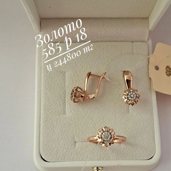 Золото 585 серьги