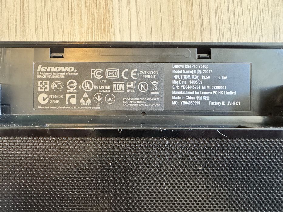 Лаптоп Lenovo Y510p