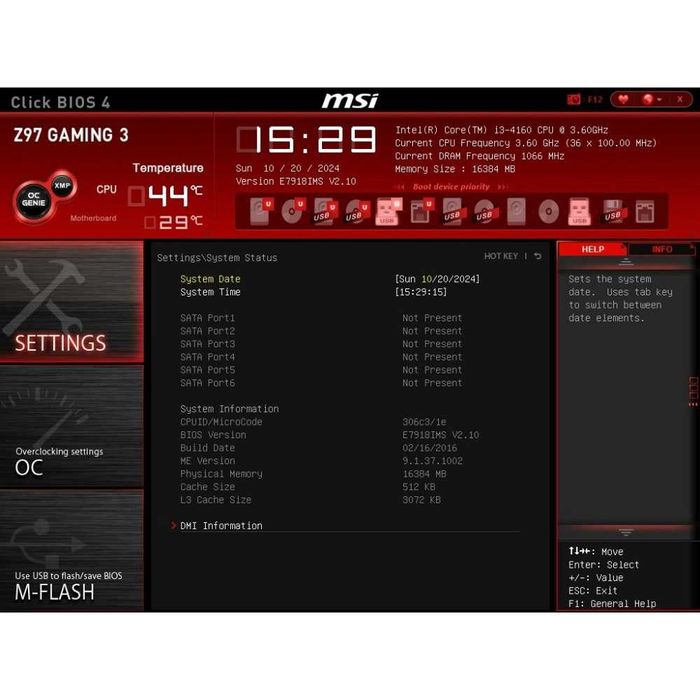 Дъно Дънна платка MSI Z97 GAMING 3 1150 32GB DDR3 OVERCLOCK