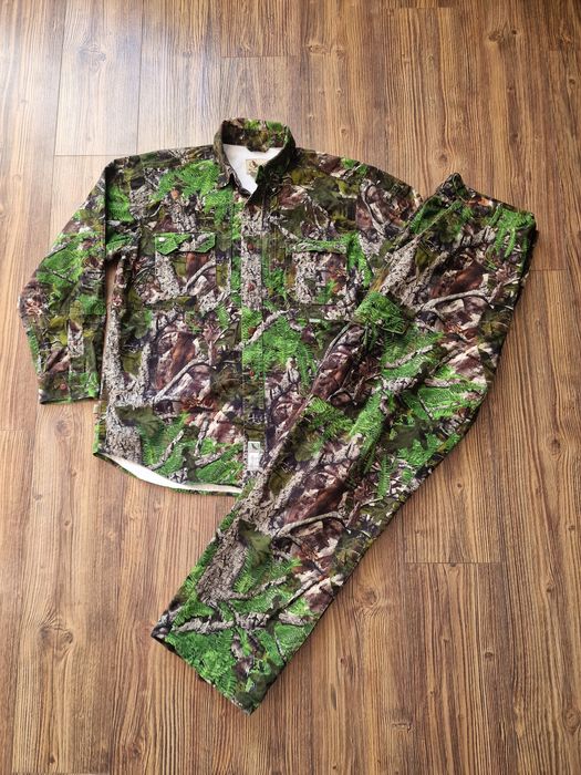 Страхотен мъжки ловен екип MOTHWING размер L , памук , риза и панталон