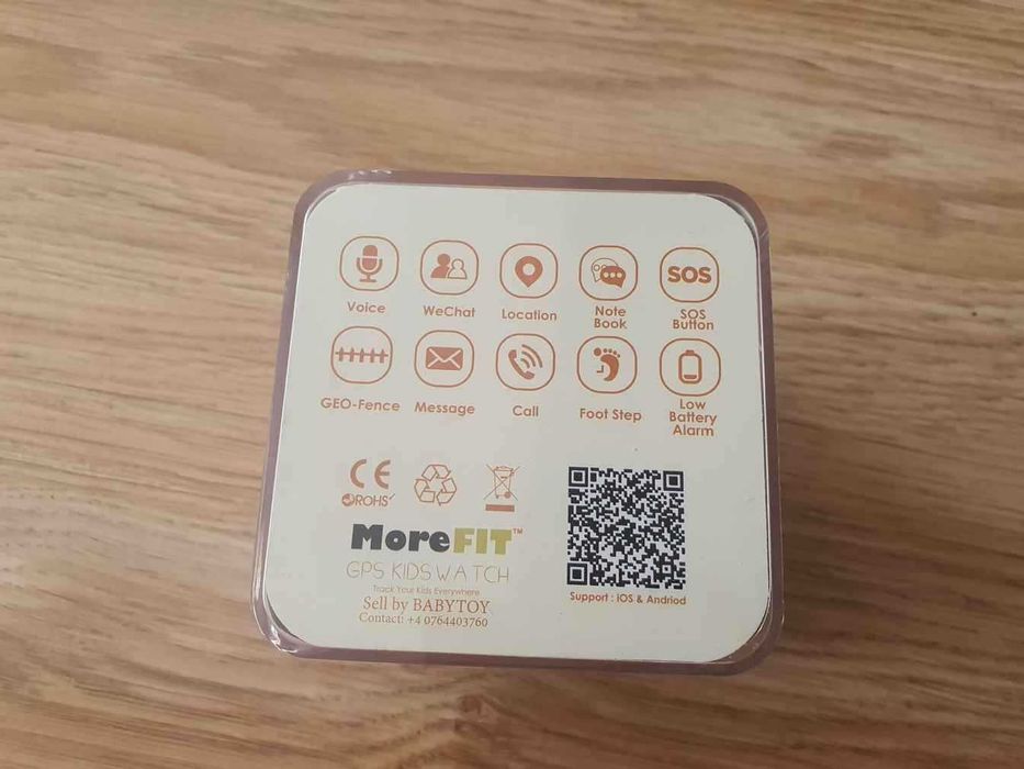 Ceas smartwatch GPS copii MoreFIT GW400s Pro Sim Monitorizare Roz