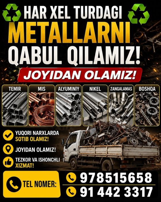 Har xel turdagi metallar