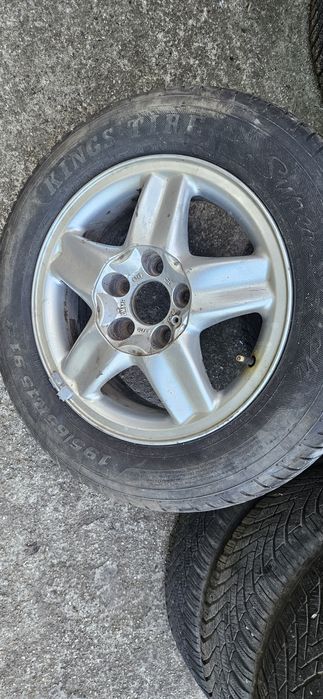 5/110/15  opel резервна джанта с гума за Опел 15 цола оригинална