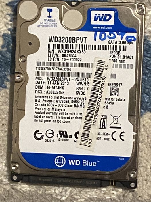 HDD WD 320 gb Жесткий диск продам срочно