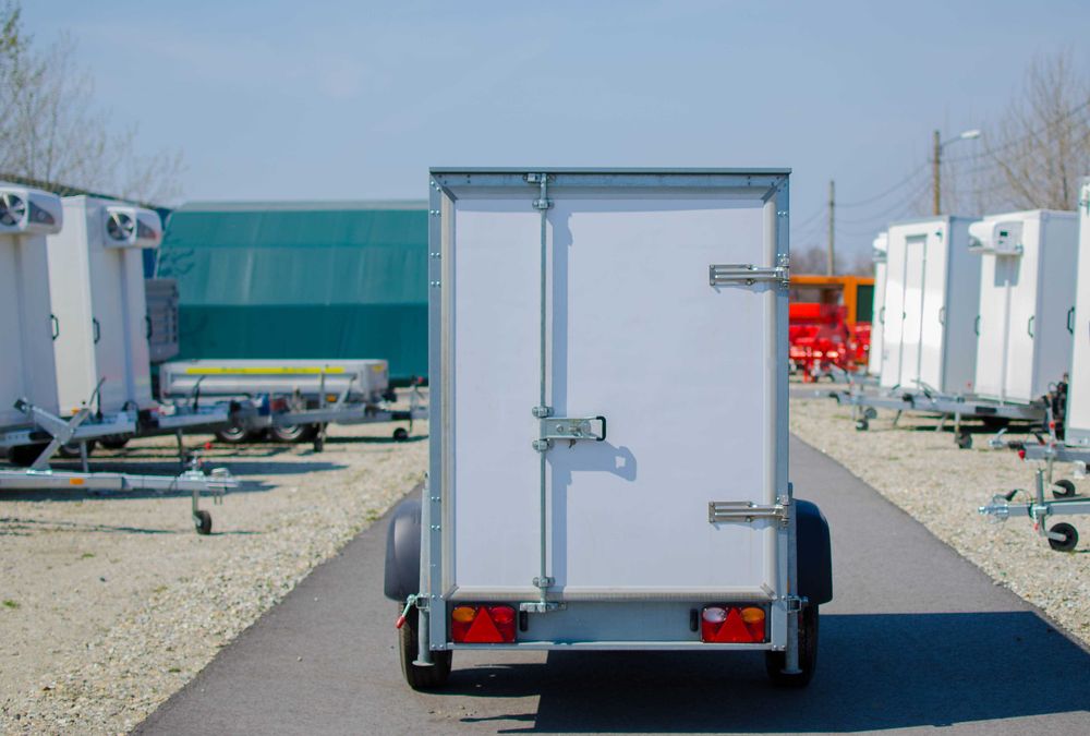 Remorca FURGON, CAROSATA NOUA de la 2.6m-3m MMA 1.3t-2.7t, carte RAR