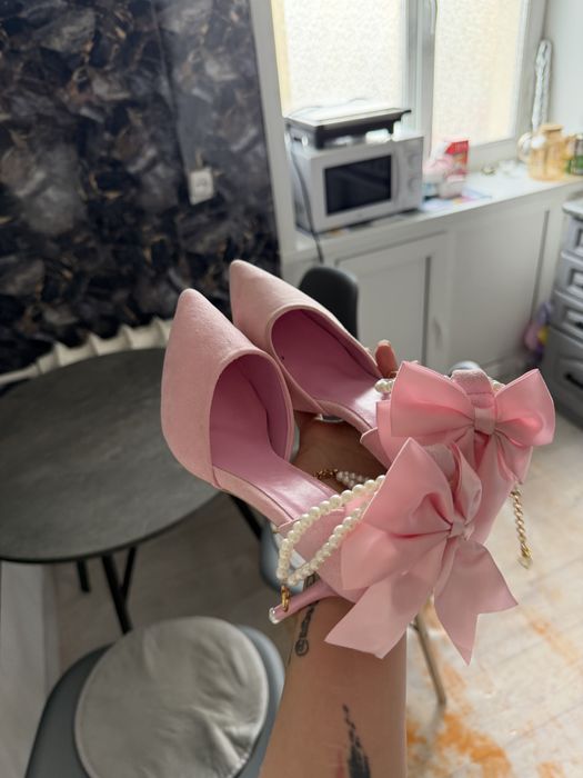 Туфли женские розовые