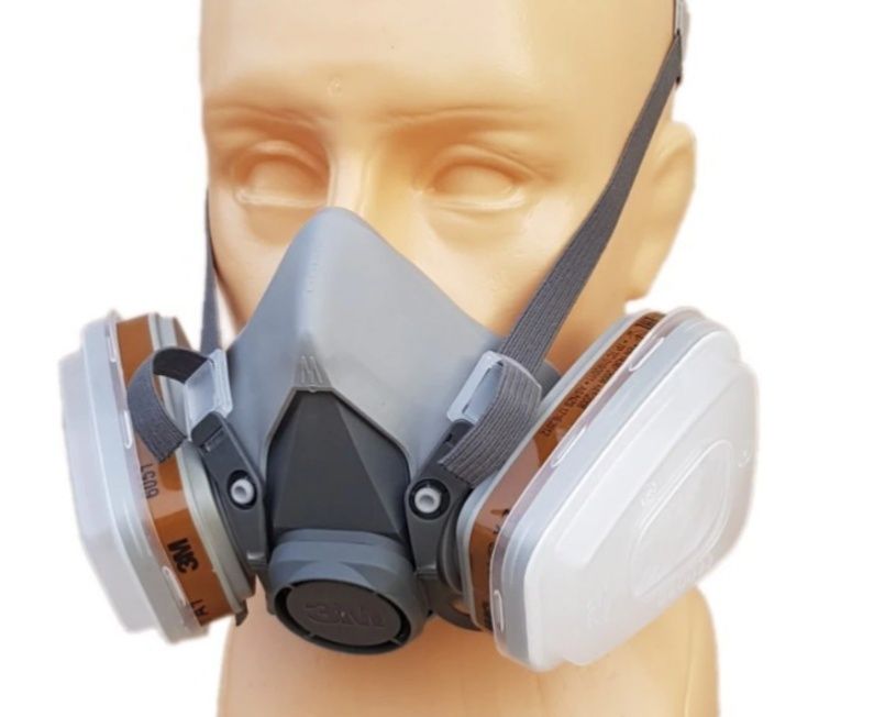 Măști de protectie 3M complete pentru munca Praf fum gaze chimicale lacuri vopsele mirosuri Original 3M Polonia