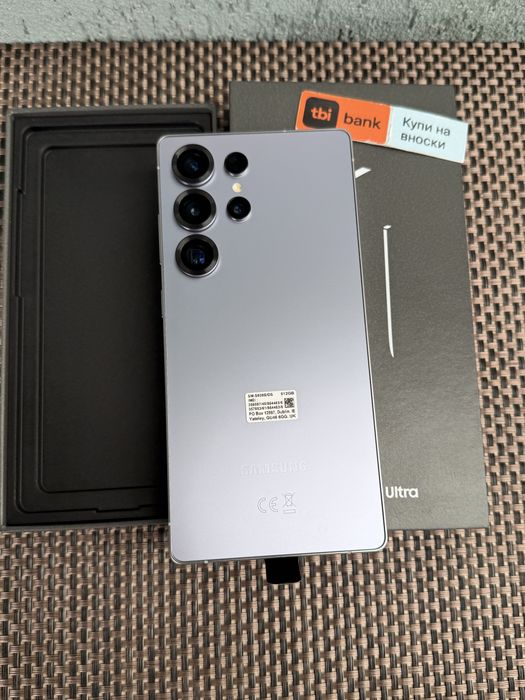 НОВ! 512gb! SAMSUNG S25 ULTRA Лизинг от 72лв/м  ГАРАНЦИЯ silverblue