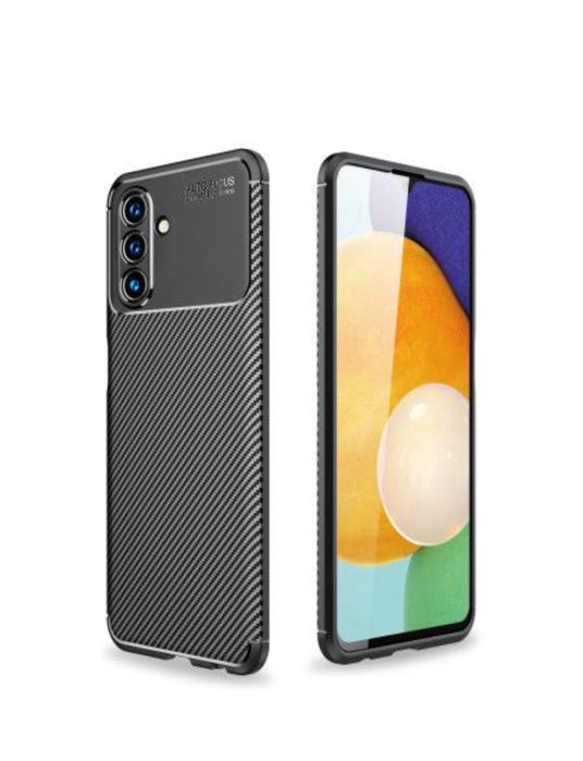 Samsung A02s A03s A04 A05 A05S A16 Husa Carbon Neagra Lucioasa AF