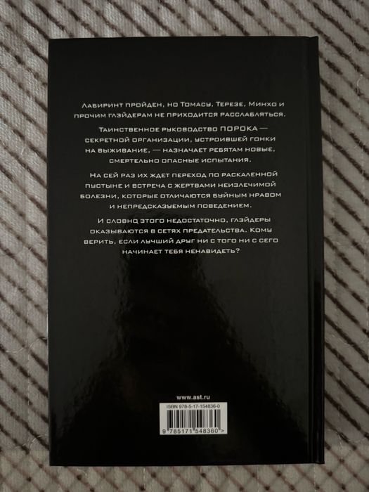 Продам книгу: «Бегущий в лабиринте: Испытание огнём».