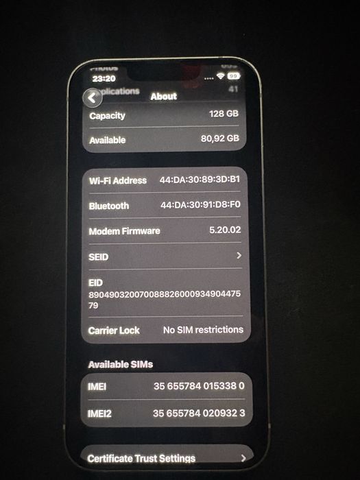 Iphone 13 Само с външни забележки