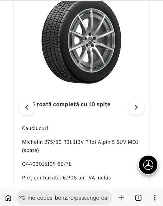 Jante originale Mercedes G-Class/GLS