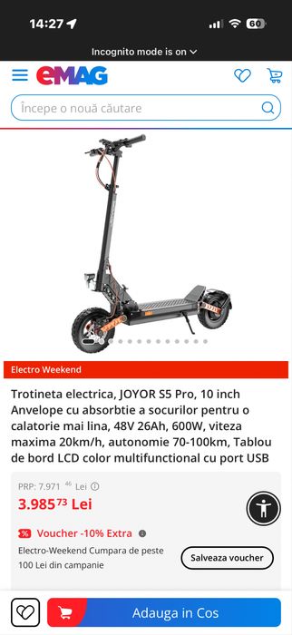 Trotineta electrica joyor s5 pro
