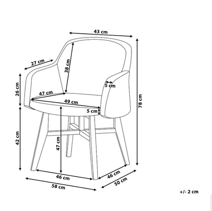 Fotoliu/Scaun tapițat Albastru Inchis