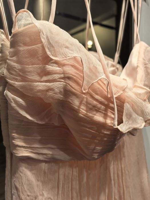 Amsale Официална рокля от копринен шифон