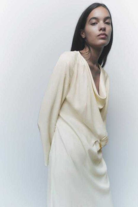 Сатиновое платье ZARA. Оригинал. Новое с биркой