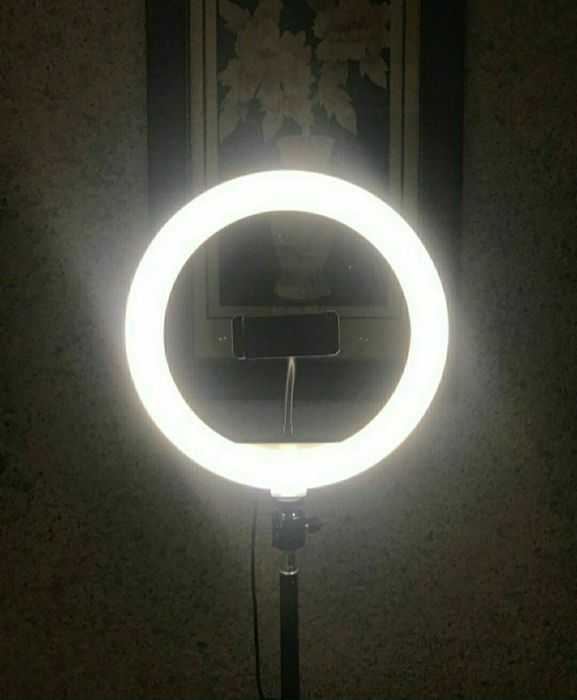 КОЛЬЦЕВАЯ лампа 26см + штатив